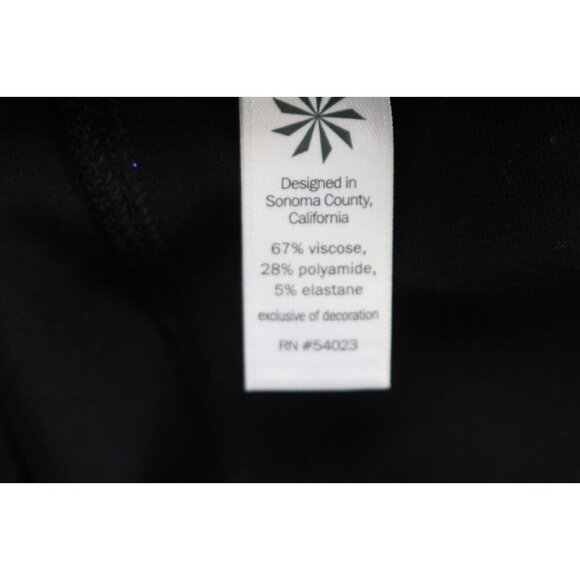 Athleta Black Skirt-Size 12-Zippers-Side Zip - Picture 6 of 8